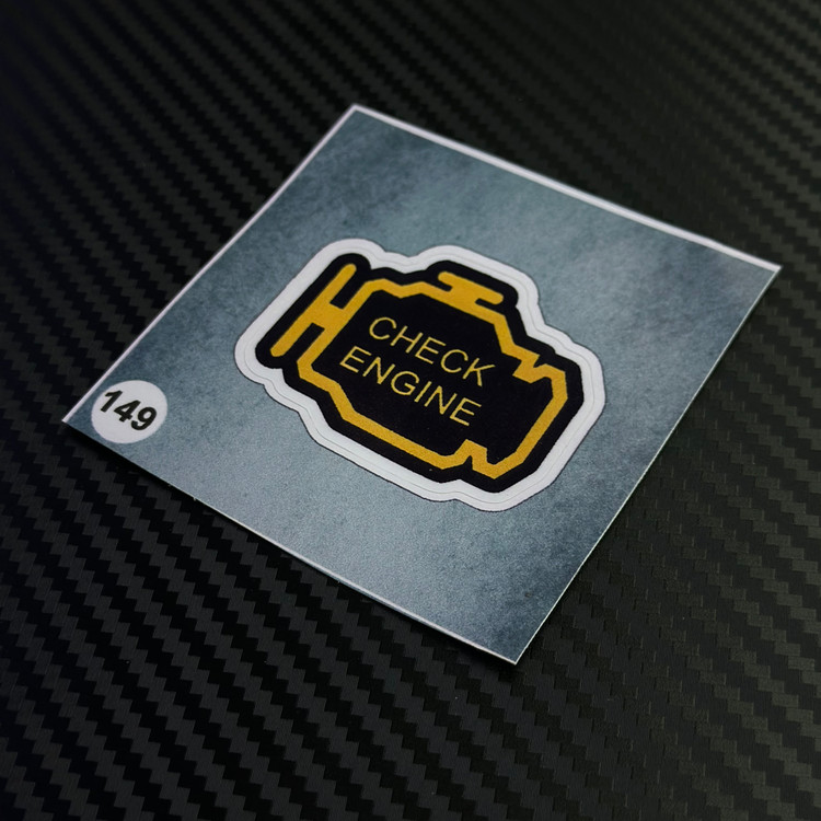 برچسب استیکر مدل چراغ چک