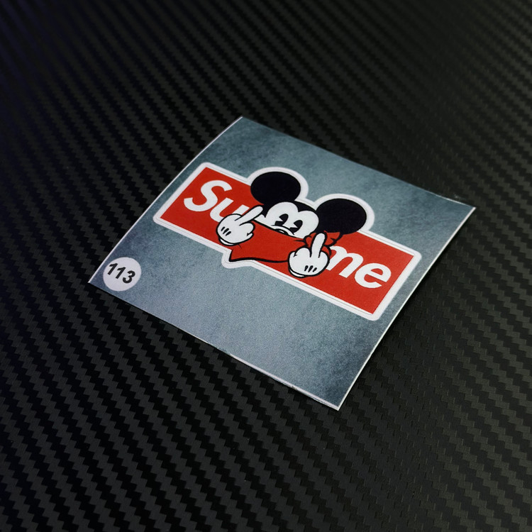 برچسب استیکر میکی موس مدل supreme