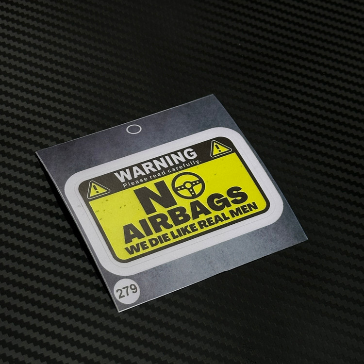 برچسب استیکر نو ایربگ