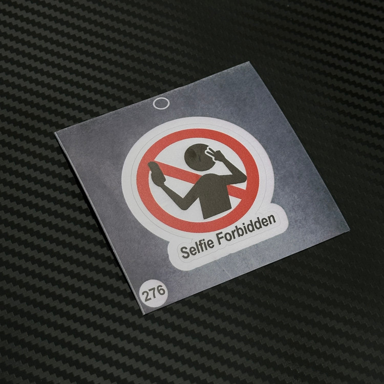 استیکر و برچسب سلفی ممنوع Selfie Forbidden