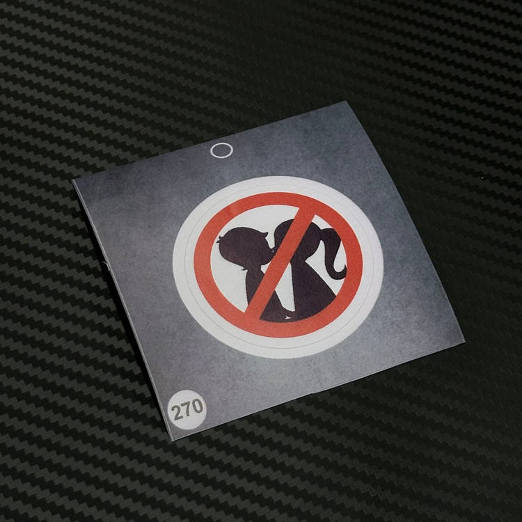 استیکر پارتنر ممنوع برند استیکر لئو مدل پارتنر ممنوع خط قرمز کد: ۲۷۰