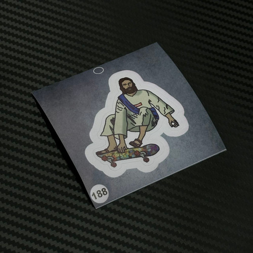 استیکر عیسی برند استیکر لئو مدل عیسی اسکیت سوار کد ۱۸۸