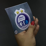 استیکر استقلال برند استیکر لئو مدل برچسب و استیکر پشت چسب دار تیم استقلال کد ۵۳