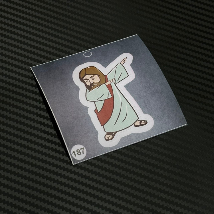 استیکر مسیح برند استیکر لئو مدل فوتبالی کد ۱۸۷