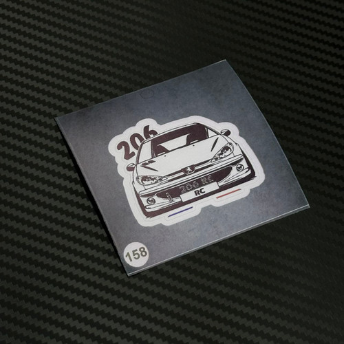 استیکر ۲۰۶ برند استیکر لئو مدل استیکر و برچسب ۲۰۶ سواران کد ۱۵۸