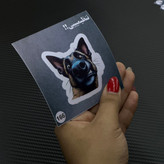 استیکر سگ برند استیکر لئو مدل عکاسی از سگ کد ۱۶۶