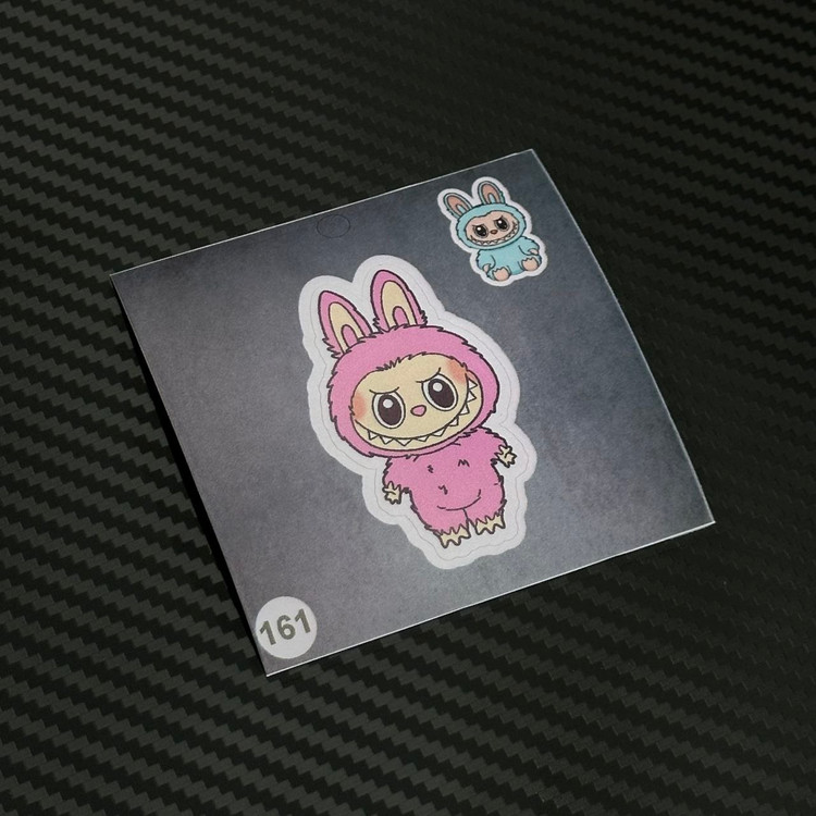 استیکر لبوبو دخترونه برند استیکر لئو مدل استیکر و برچسب لبوبو کاپلی کد ۱۶۱