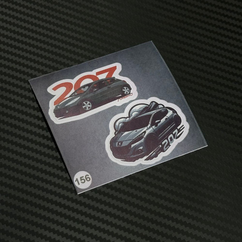 استیکر خودرو ۲۰۷ مدل برچسب و استیکر ۲۰۷ سواران کد ۱۵۶