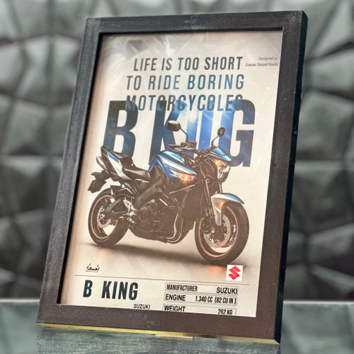 تابلو دکوری بیکینگ برند استیکر لئو مدل مشخصات موتور سنگین بیکینگ