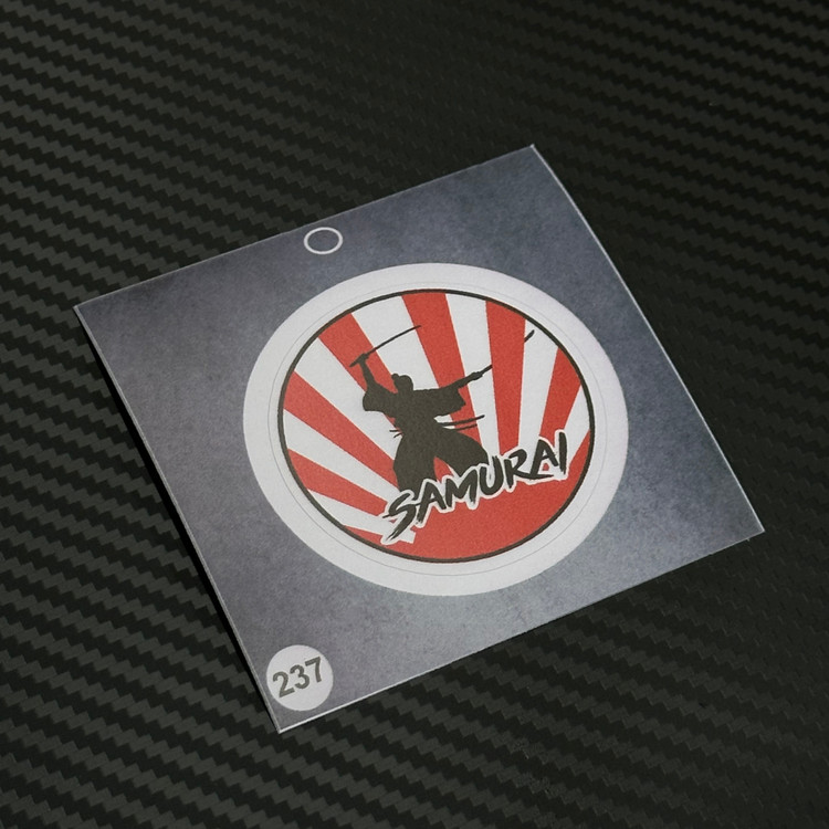 استیکر ژاپنی برند استیکر لئو مدل استیکر و برچسب سامورایی کد ۲۳۷